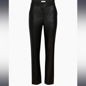 Babaton Vegan Leather Straight pants